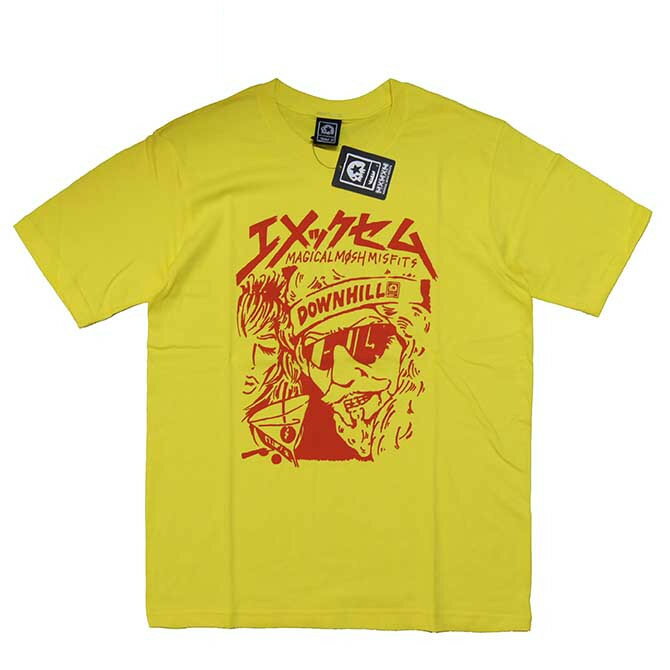 Mサイズ XXLサイズ【30 OFF】MAGICAL MOSH MISFITS マジカルモッシュミスフィッツ MxMxM DOWNHILL TEE (YELLOW) T-SHIRTS Tシャツ