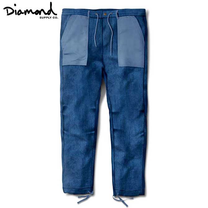 Sサイズ 30インチDiamond Supply Co. ダイヤモンド DENIM BUNKER PANTS (BLUE) デニムパンツ