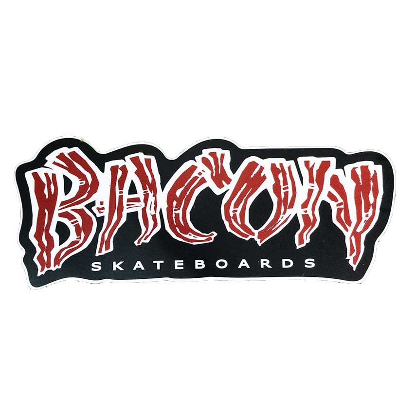 BACON SKATEBORDS(ベーコン) 16cm LOGO STICKER