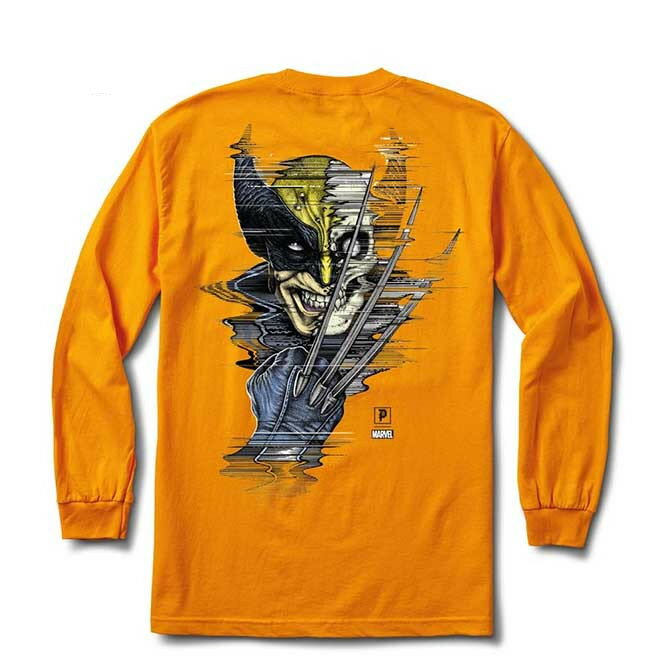 XXLサイズ【セール/SALE-30】PRIMITIVE プリミティブ WOLVERINE L/S TEE (YELLOW) ロンT ロンティー T-SHIRTS TEE TS Tシャツ 長袖