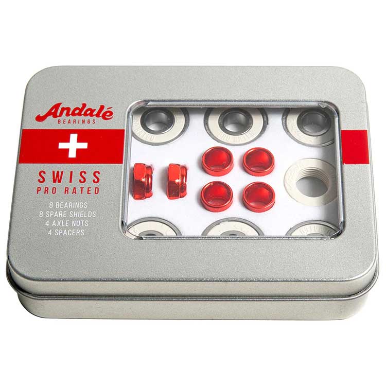 Andale Bearings (アンダレー ベアリング）Swiss Bearing Kit スイス スケボー 堀米雄斗 使用ブランド【スケートボード/SKATEBOARD】