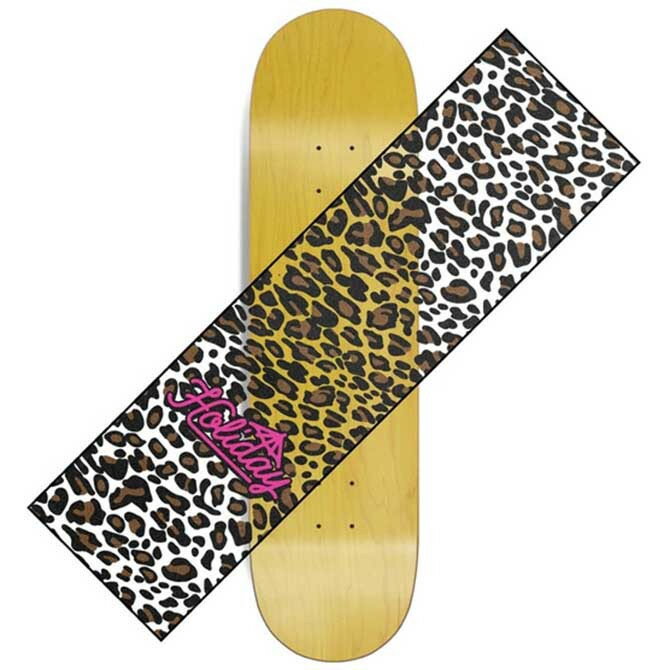 HOLIDAY SKATE CO.(ホリデイ) CHEETAH CLEAR PRINTED GRIP TAPE デッキテープ グリップテープ (1枚価格..