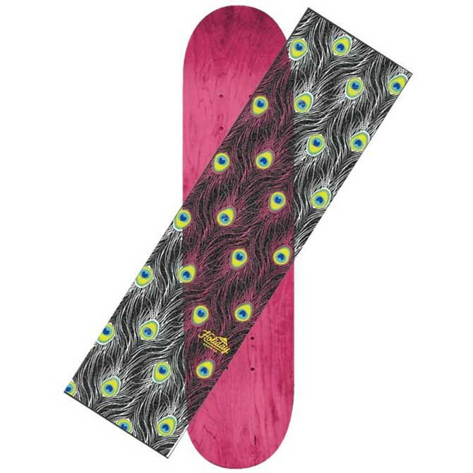 HOLIDAY SKATE CO.(zfC) PEACOCK CLEAR PRINTED GRIP TAPE fbLe[v Obve[v (1i)yXP[g{[h/SKATEBOARDz