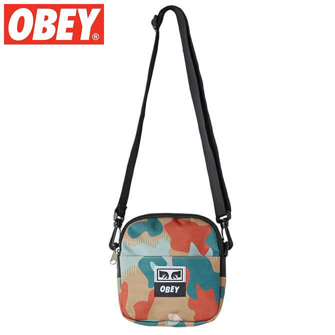 ブランド：OBEY (オベイ) サイズ：18×17×6cm 備考：携帯、タバコが入る丁度良いサイズです。長財布とかはちょっと厳しいかもしれませんが、折り畳み財布ぐらいの大きさでしたら入ります。