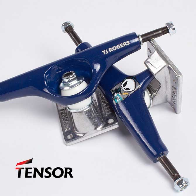 8.25インチ TENSOR TRUCKS テンサー 5.5 TJ Rogers/Navy Aluminium Reaper Box Trucks トラック スケボー【スケートボード/SKATEBOARD】