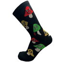 PSOCKADELIC(ソッケデリック) FACES OF SHROOMS Psocks (BLACK) ソックス SOCKS 靴下