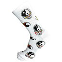 PSOCKADELIC(\bPfbN) FLAMING YIN YANG Psocks (WHITE) \bNX SOCKS C