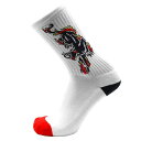 y2023HOLIDAYzPSOCKADELIC \bPfbN Fire Panther Psocks (WHITE) \bNX SOCKS C