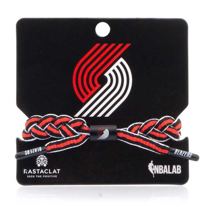 RASTACLAT(ラスタクラット) × NBALAB 公式コラボ TEAM BRAIDED BRACELET -PORTLAND TRAIL BLAZERS- ブレスレット、アンクレットとしても使える