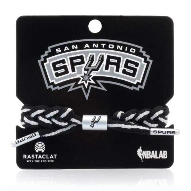 RASTACLAT(ラスタクラット) × NBALAB 公式コラボ TEAM BRAIDED BRACELET -SAN ANTONIO SPURS- ブレスレット、アンクレットとしても使える