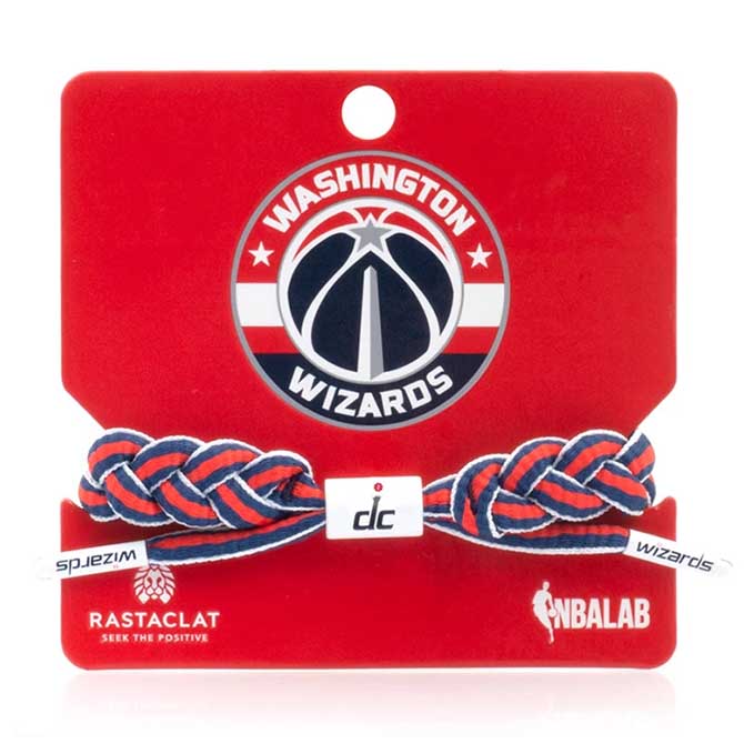 RASTACLAT(ラスタクラット) × NBALAB 公式コラボ TEAM BRAIDED BRACELET -WASHINGTON WIZARDS- ブレスレット、アンクレットとしても使える