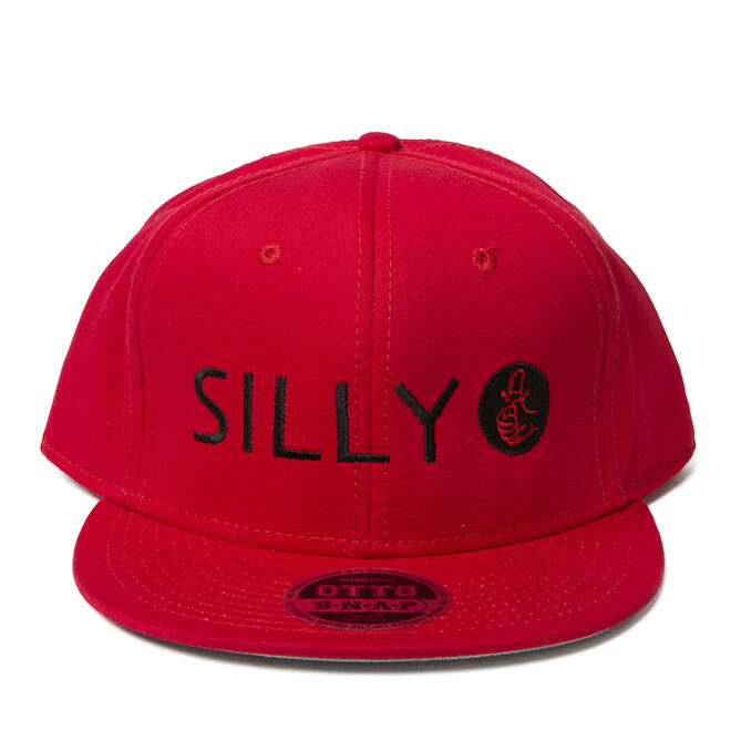 SILLY GOOD(シリーグッド)/NEW THUMB LOGO SNAP BACK CAP/RED/スナップバックキャップ