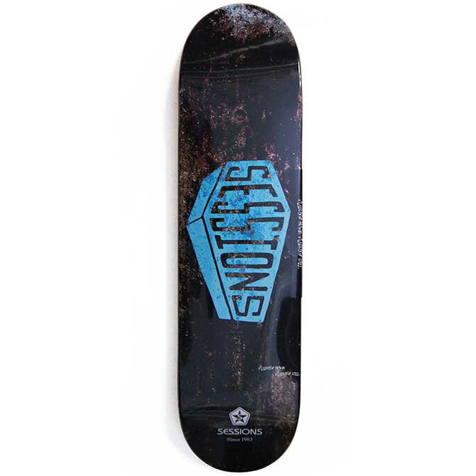 【22 OFF】SESSIONS(セッションズ) 8.125 COFFIN DECK (BLUE) デッキ 板 【スケートボード/スケボー/SKATEBOARD】