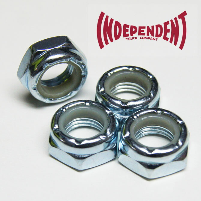 INDEPENDENT TRUCKS(CfByfgECfB[) 4Zbg GENUINE PARTS KINGPIN NUTS (SILVER) LOibgyXP[g{[h/SKATEBOARDz