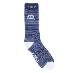 RIPNDIP(リップンディップ) PEEKING NERMAL SOCKS (NAVY) ソックス 靴下