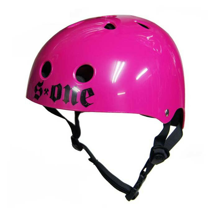 【XL】S-ONE S1 Helmet Co.(エスワン) DAMAGER(NOT CPSC) ヘルメット (HOT PINK)【スケートボード/スケボー/SKATEBOARD】