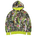 DEPS デプス x SQUARE スクエア NEO CAMO-FLA HOODY PULLOVER PARKA (LIME) 裏毛（裏パイル）プルオーバーパーカー【名古屋/nagoya/SQAR】