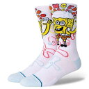 STANCE X^X IMAGINATION BOB (WHITE) SOCKS \bNX C