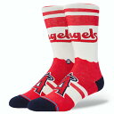 y2024SPRINGzSTANCE X^X ANGELS CC CREW SOCKS (RED) \bNX C MLB `[\bNX T[XEG[X LA Angels