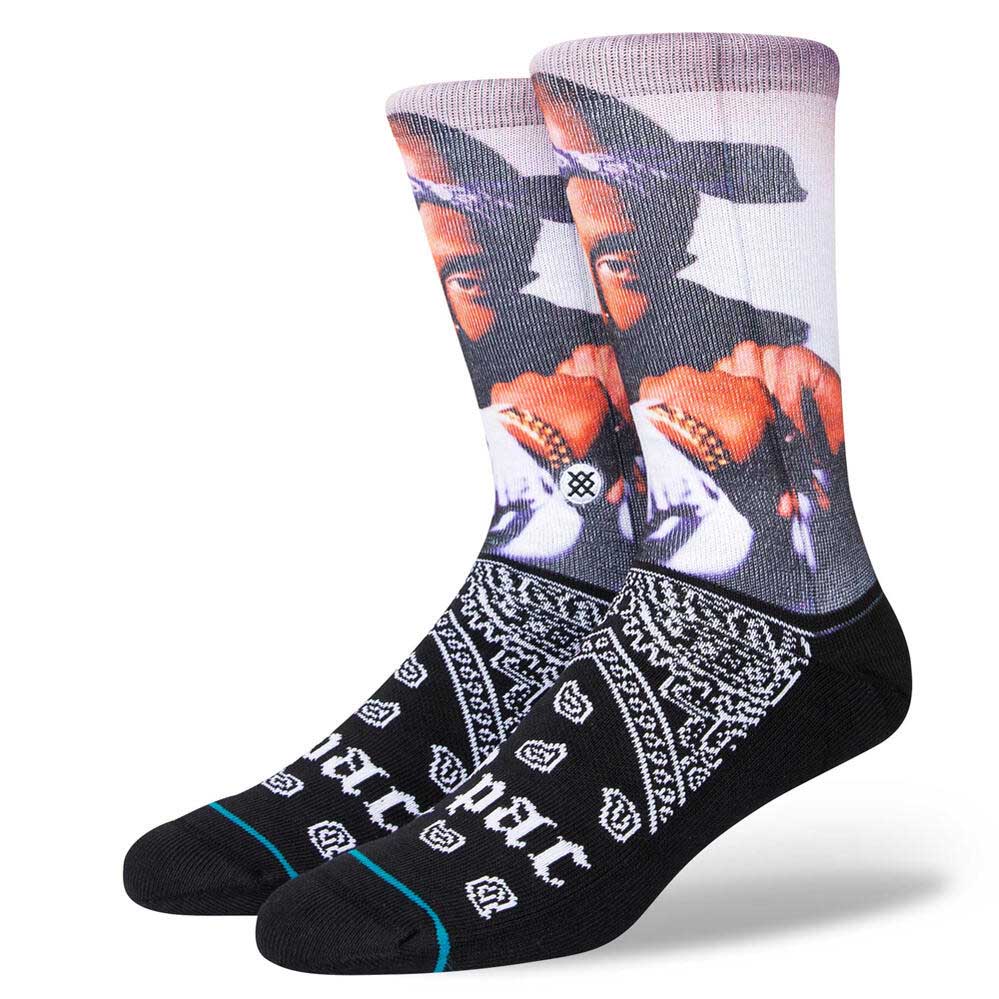 STANCE(スタンス) MAKAVELI (BLACK) TUPAC トゥパック 2PAC コラボモデル SOCKS ソックス 靴下