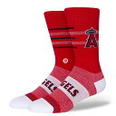 y2024SPRINGzSTANCE X^X CLOSER LAA CREW SOCKS (RED) \bNX C MLB `[\bNX T[XEG[X LA Angels