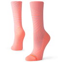 yZ[/SALE-20zyfB[X/WOMEN'S-LADY'SzSTANCE(X^X) UNCOMMON TRAIN CREW (NEON CORAL) SOCKS \bNX C