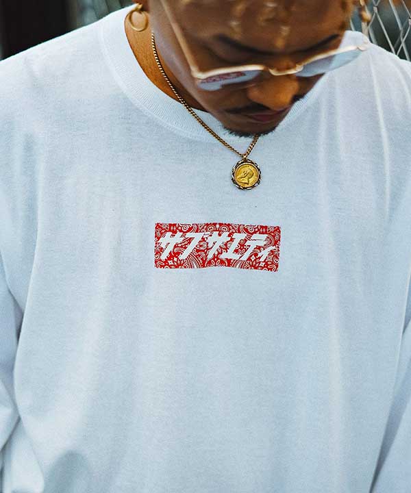 XXLサイズ【40%OFF】【限定コラボ】 Subciety(サブサエティー)xチャライダー チャラサエティロンティー (WHITE) L/S T-SHIRTS TS TEE