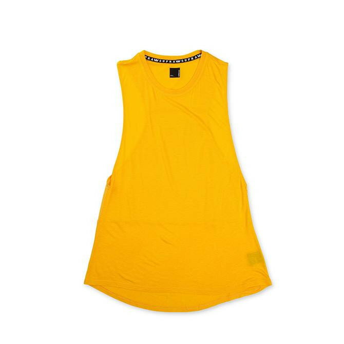 【50%OFF 半額】【S/M】SUPRA(スープラ) BORROWED MUSCLE TANK TOP (CAUTION) レディース タンクトップ【国内正規取扱い店】【アパレル/トップス】
