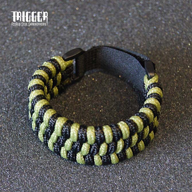 TRIGGER ASSAULT STYLE(@trigger_as)/PARACORD BRACELET (OLIVE-BLACK) ブレスレット