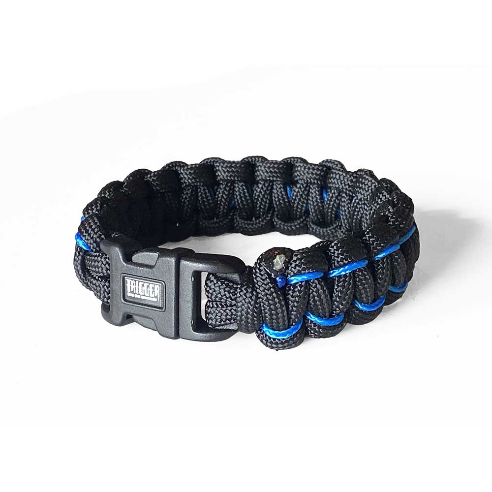 TRIGGER ASSAULT STYLE(@trigger_as)/PARACORD BRACELET (BLACK-BLUE) ブレスレット