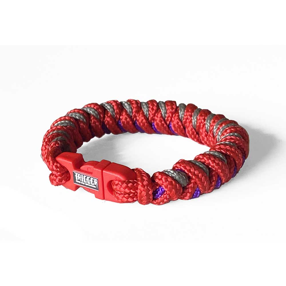 TRIGGER ASSAULT STYLE(@trigger_as)/PARACORD BRACELET (RED-GREY) ブレスレット