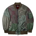 y20%OFFzZEPHYREN([t@) SWITCHING MA-1 KHAKI JACKET GG[WPbg AE^[