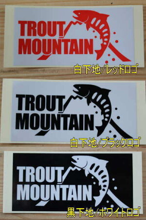トラウトマウンテンオリジナルステッカー【縦45mm×横90mm】