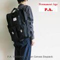 PermanentAge(パーマネントエイジ)コットンキャンバス2WAYリュックデイパック/日本製/バックパック/ユニセックス/リュック/バッグ/鞄/カバン/無地/A4/シンプル/ナチュラル