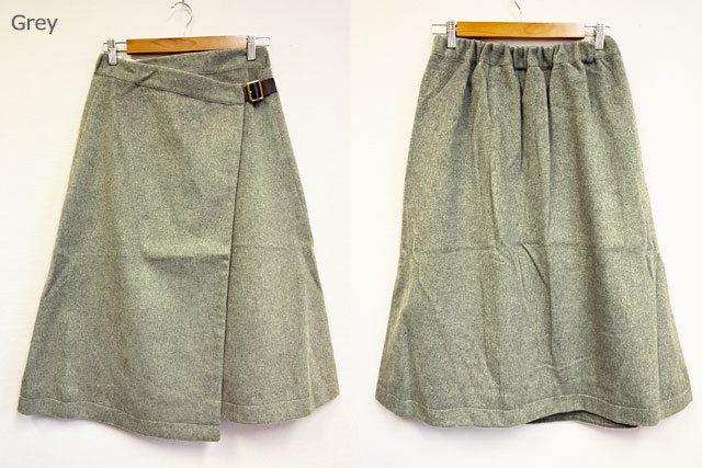 【お買い物マラソン限定価格】SO(エスオー) シャギーAライン巻きスカート/レディース/ラップスカート/無地/チェック/ロング/ナチュラル/SB-1474