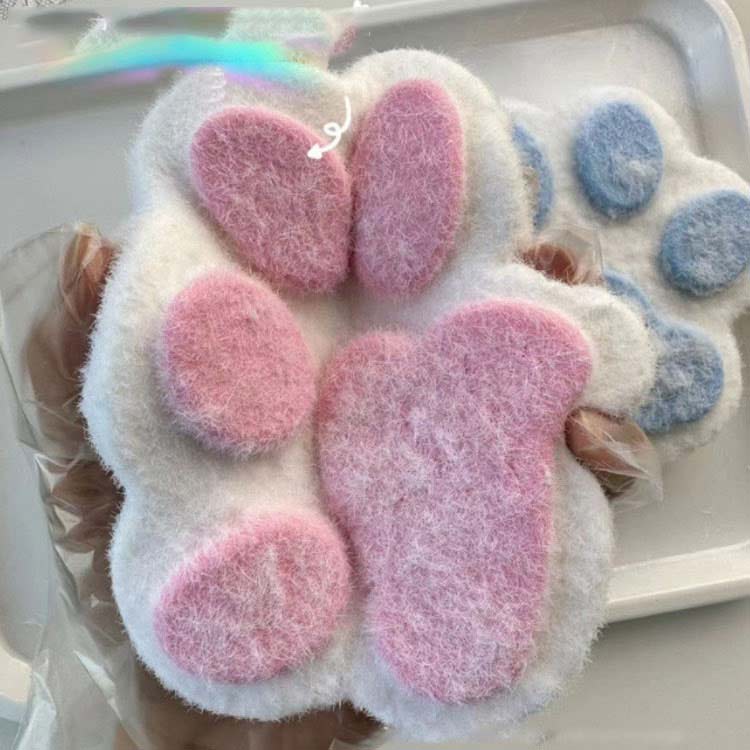 スクイーズ玩具 握る玩具 大きい 低反発 スクイーズ 大きな肉球 ふわふわ 猫の爪 ...