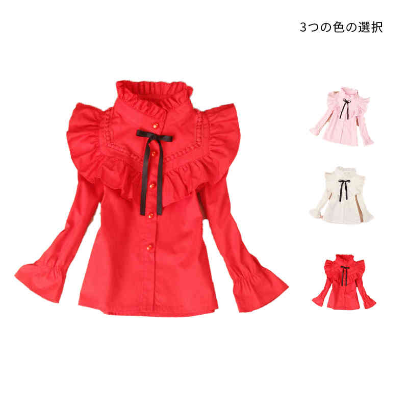 サイズ100 110 120 130 140 150 160 170サイズについての説明100着丈38cmバスト32cm*2袖丈37cm身長95-100cmに適応 110着丈41cmバスト34cm*2袖丈40cm身長100-110cmに適応 120着丈43cmバスト36cm*2袖丈43cm身長110-120cmに適応 130着丈46cmバスト38cm*2袖丈45cm身長120-130cmに適応 140着丈49cmバスト40cm*2袖丈48cm身長130-140cmに適応 150着丈53cmバスト42cm*2袖丈52cm身長140-150cmに適応 160着丈56cmバスト44cm*2袖丈55cm身長150-160cmに適応 170着丈59cmバスト46cm*2袖丈58cm身長160-170cmに適応 ※寸法は商品を平置きにし、外側から採寸したサイズです。 メジャーでの採寸のため、1-3cm誤差がある場合がございますがご了承ください素材ポリエステル色ホワイト ピンク レッド備考 ●サイズ詳細等の測り方はスタッフ間で統一、徹底はしておりますが、実寸は商品によって若干の誤差(1cm〜3cm )がある場合がございますので、予めご了承ください。 ●商品の色は、撮影時の光や、お客様のモニターの色具合などにより、実際の商品と異なる場合がございます。あらかじめ、ご了承ください。●製品によっては、生地の特性上、洗濯時に縮む場合がございますので洗濯時はご注意下さいませ。▼色味の強い製品によっては他の衣類などに色移りする場合もございますので、速やかに（脱水、乾燥等）するようにお願いいたします。 ▼生地によっては摩擦や汗、雨などで濡れた時は、他の製品に移染する恐れがございますので、着用の際はご注意下さい。▼生地の特性上、やや匂いが強く感じられるものもございます。数日のご使用や陰干しなどで気になる匂いはほとんど感じられなくなります。