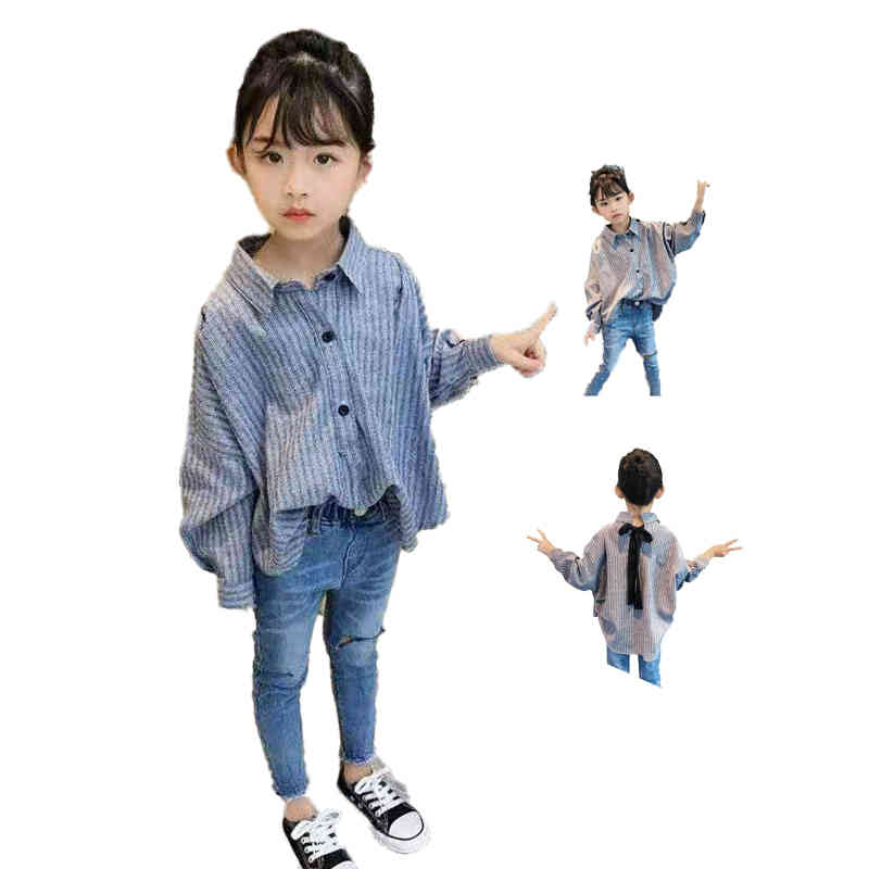 子供服 ゆったり シャツ カジュアルジャケット 春秋 長袖 キッズ ジャケット アウター 折襟シャツ 子供服 女の子 ロングジャケット おしゃれ シンプル カジュアル 長袖 チェック柄シャツ