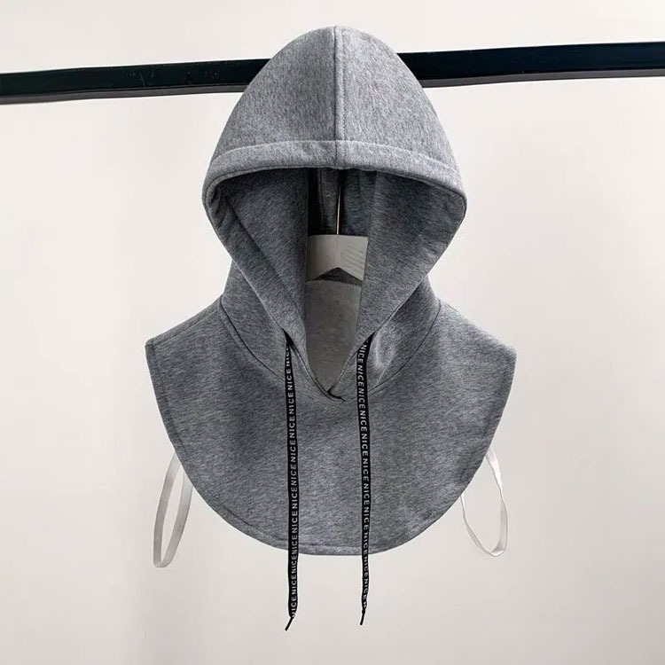 トップス レディース 付け襟 つけ襟 つけ襟 厚手 フード付き襟 フード付き パーカー襟 ホワイト 付け衿 ブラック カジュアル 重ね着 レイヤード 冬新作 送料無料 春 秋 冬 女子 女性用 グレー