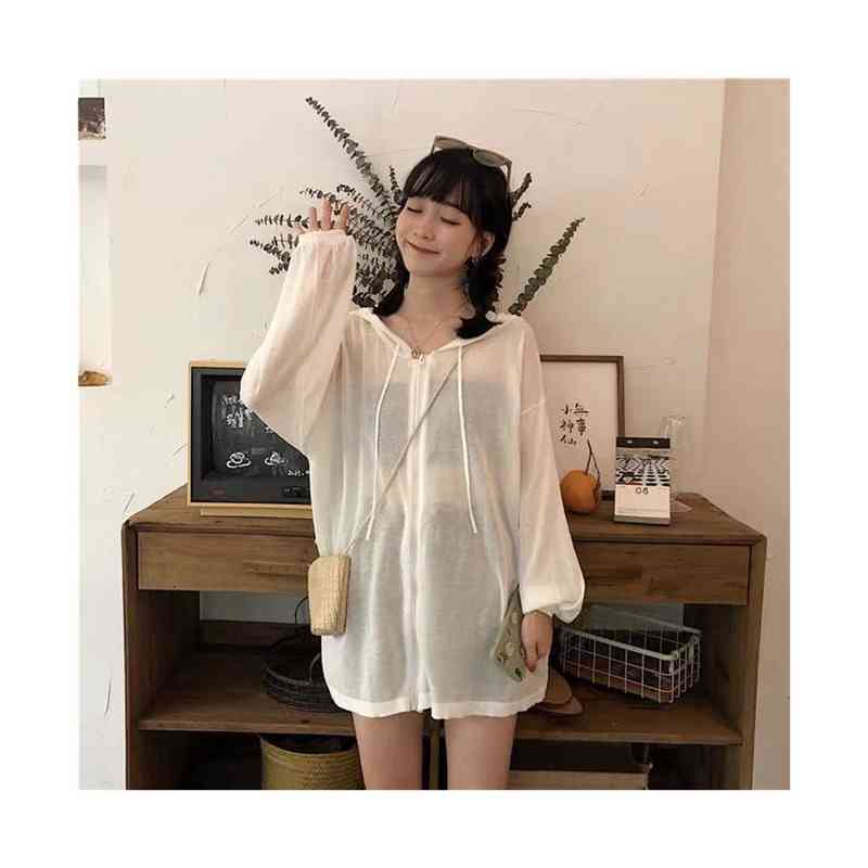 薄手 フード付きカーディガン サマーカーディガン レディース カーディガン カーデ 夏カーディ ロングシャツ 長袖 リゾート 旅行 ライトアウター 普段着 通勤 ゆったり 快適 おしゃれ 冷房対策 紫外線対策 軽量 通気速乾 送料無料 3