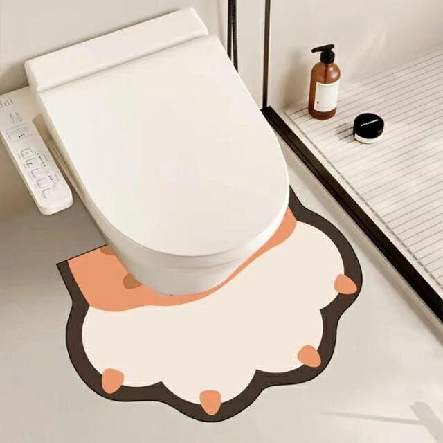 トイレマット ケイソウ泥 拭ける 吸水 尿はね 冷え対策 2色セット 男の子 飛び散り...