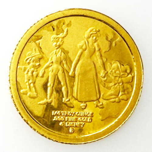 Currency Related Goods - 【中古A/美品】貨幣 ディズニー 純金コイン 24K 記念ゴールドメダル DISNEY アラウンド・ザ・ワールド