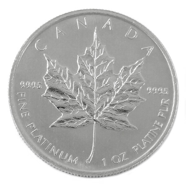  純プラチナコイン メイプルリーフ 1オンス 1oz ランダムイヤー カナダ 白金 地金型 メープルリーフ Pt999プラチナ 硬貨