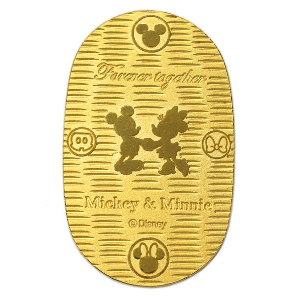 【中古A/美品】 純金製 小判 30g ディズニー ミッキー＆ミニー ゴールド 福 24金 k24 コレクション 20385111のサムネイル