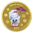 【中古AB/使用感小】 サンリオ ハローキティ カラー 鷺娘(さぎむすめ) 金貨 純金 1/4オンス クック諸島 1/4oz 2004年 コイン 硬貨 貨幣 20405209