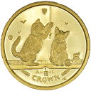 【中古B/標準】 貨幣 マン島 キャットコイン 2001年 ソマリアキャット 1/10オンス 1/10oz エリザベス2世 猫 ネコ 金貨 純金 硬貨 メダル 20535529010