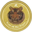 【中古AB/使用感小】 貨幣 純金 カラーコイン K24 虎 トラ タイガー 干支 1/20oz 1/20オンス 2010年 オーストラリア 金貨 硬貨 メダル 20535529041