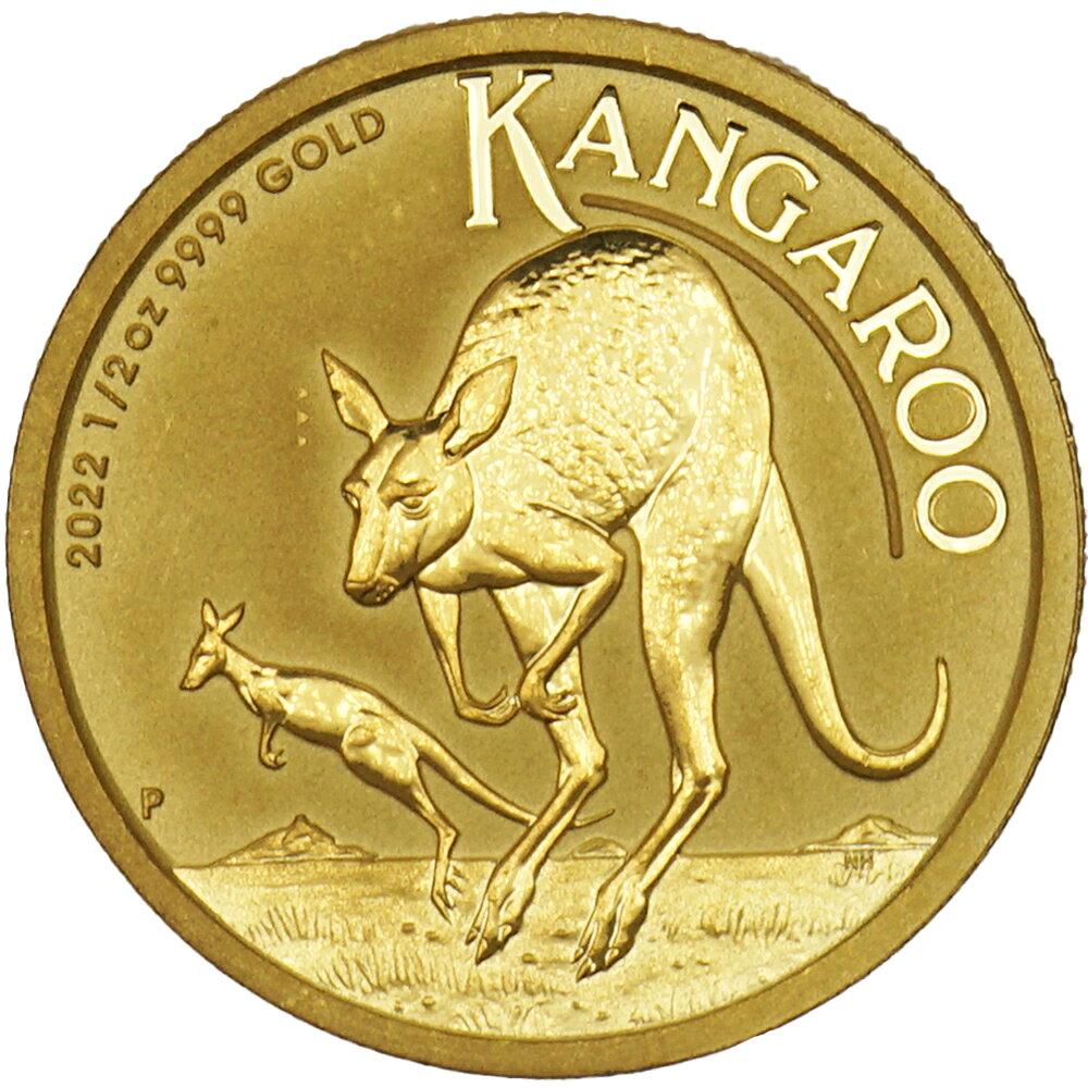 Rakuten - 【中古AB/使用感小】 貨幣 カンガルー 純金コイン 1/2oz 約15.5g オーストラリア 2022年 ナゲット 金貨 純金 硬貨 メダル 20543389044