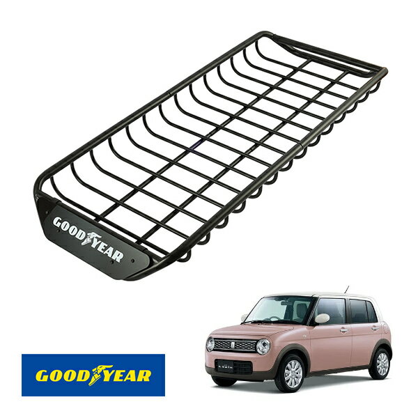 【GOODYEAR正規品】 スチール ルーフラック SKINNY PRO 1470mm×590mm×124mm 耐荷重75kg ブラック 組み..
