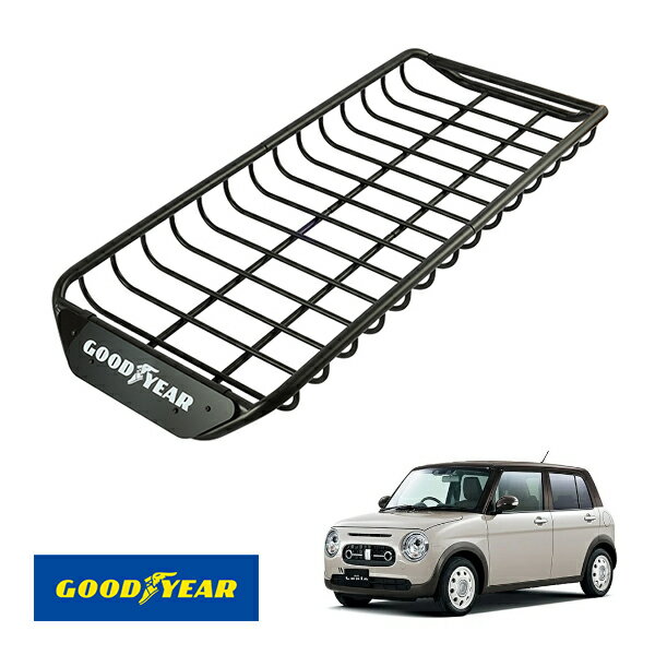 【GOODYEAR正規品】 スチール ルーフラック SKINNY PRO 1470mm×590mm×124mm 耐荷重75kg ブラック 組み..